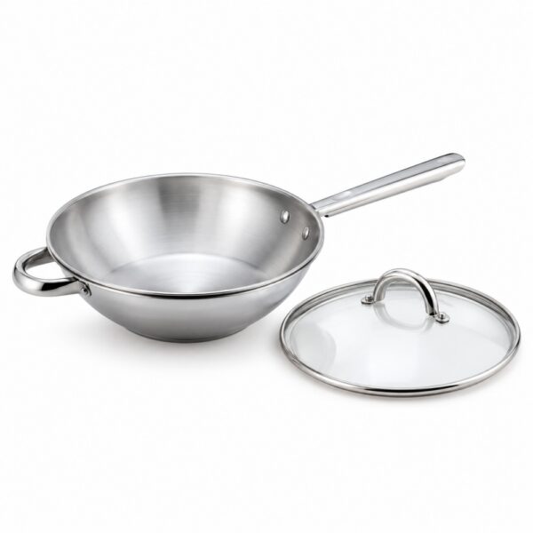 Chinese Wok with Glass Lid, 2832 cm Wholesale Supplier Chinese Wok with Glass Lid, 2832 cm Wholesale Supplier