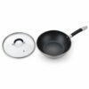 Chinese Wok with Glass Lid, 2832 cm Wholesale Supplier Chinese Wok with Glass Lid, 2832 cm Wholesale Supplier
