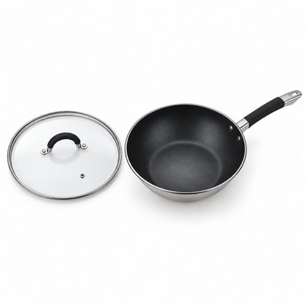 Chinese Wok with Glass Lid, 2832 cm Wholesale Supplier Chinese Wok with Glass Lid, 2832 cm Wholesale Supplier