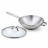 Chinese Wok with Glass Lid, 2832 cm Wholesale Supplier Chinese Wok with Glass Lid, 2832 cm Wholesale Supplier