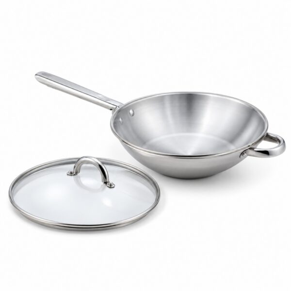 Chinese Wok with Glass Lid, 2832 cm Wholesale Supplier Chinese Wok with Glass Lid, 2832 cm Wholesale Supplier