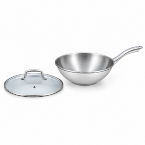 Woks 1 Chinese Wok with Glass Lid Wholesale Supplier 2832 cm Sizes
