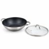 Chinese Wok with Glass Lid and Dual Handles for Wholesale Chinese Wok with Glass Lid and Dual Handles for Wholesale