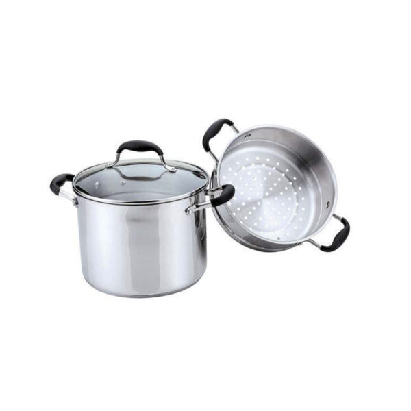 Couscous Pot with Steamer Insert and Glass Lid Couscous Pot with Steamer Insert and Glass Lid