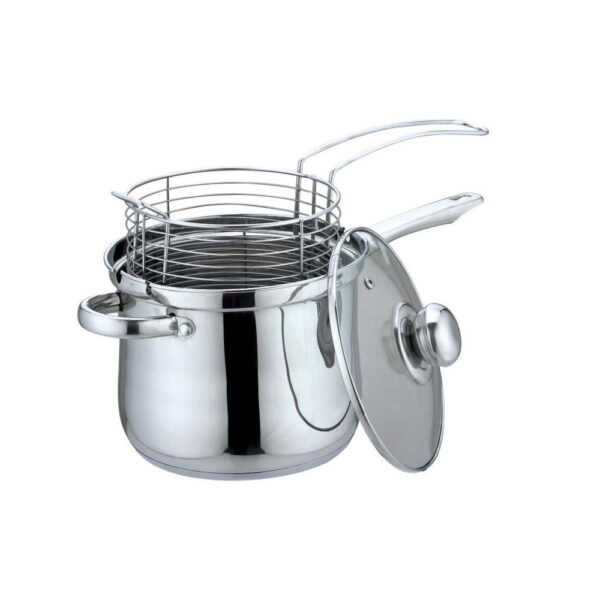 Deep Fryer Saucepan with Basket and Lid Wholesale Supply