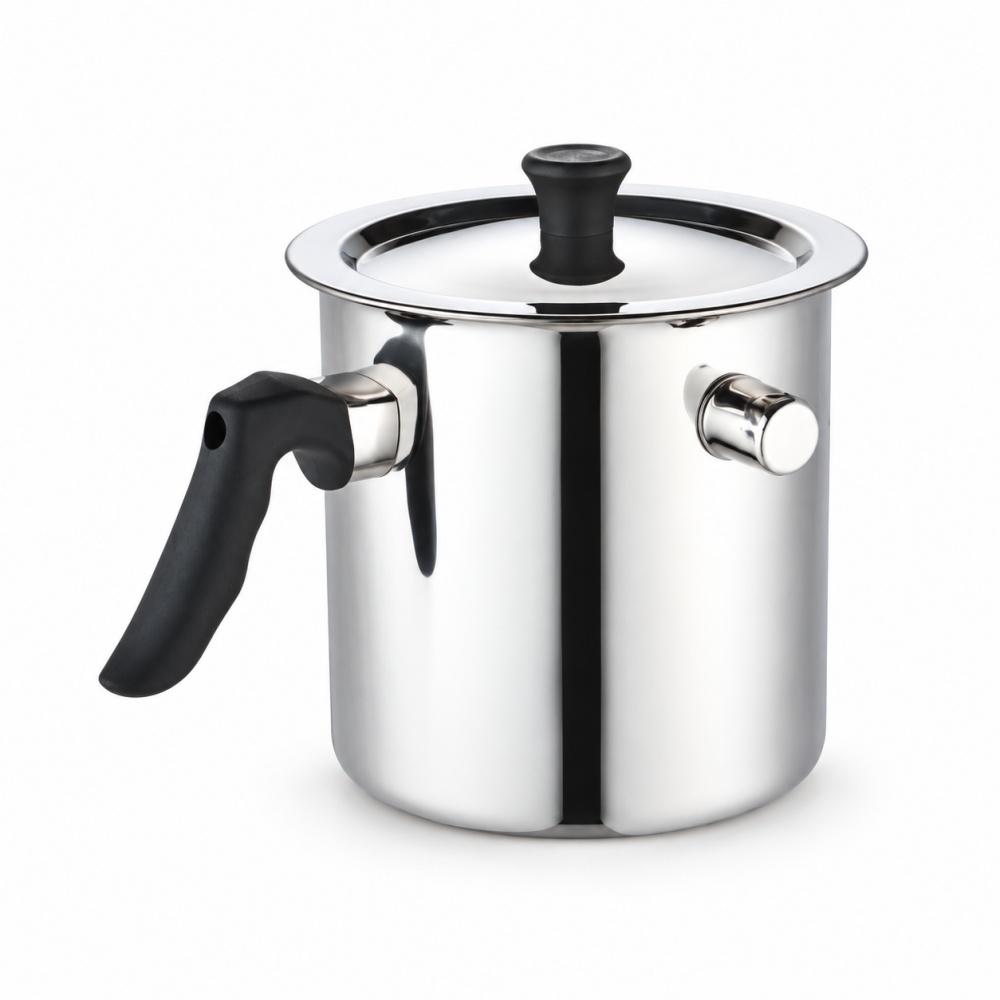 Double-Wall Milk Pan with Lid Wholesale Supplier RWA045