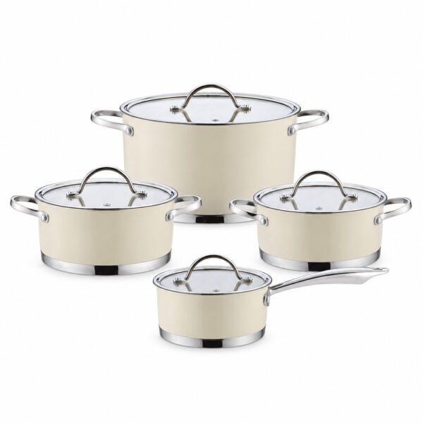 Eight-Piece Lidded Cookware Set Eight-Piece Lidded Cookware Set