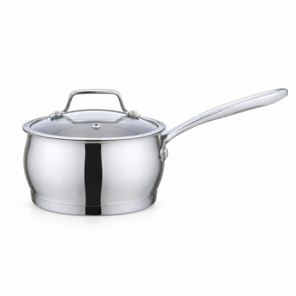Eight-Piece Silver-Tone Cookware Set