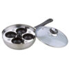Four-Cup Egg Poacher with Glass Lid Four-Cup Egg Poacher with Glass Lid