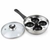 Four-Cup Egg Poacher with Glass Lid Four-Cup Egg Poacher with Glass Lid