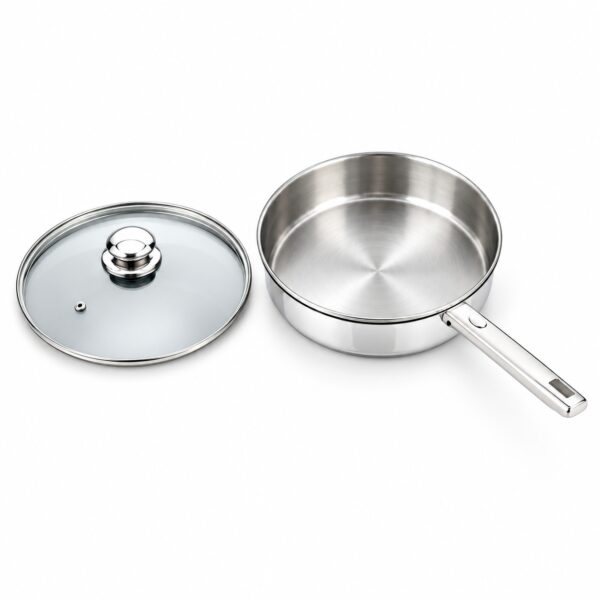 Lidded Metal Frying Pan