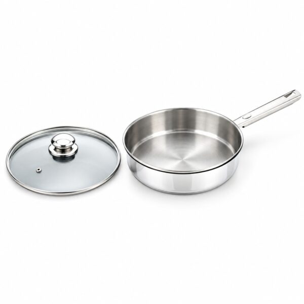 Lidded Metal Frying Pan