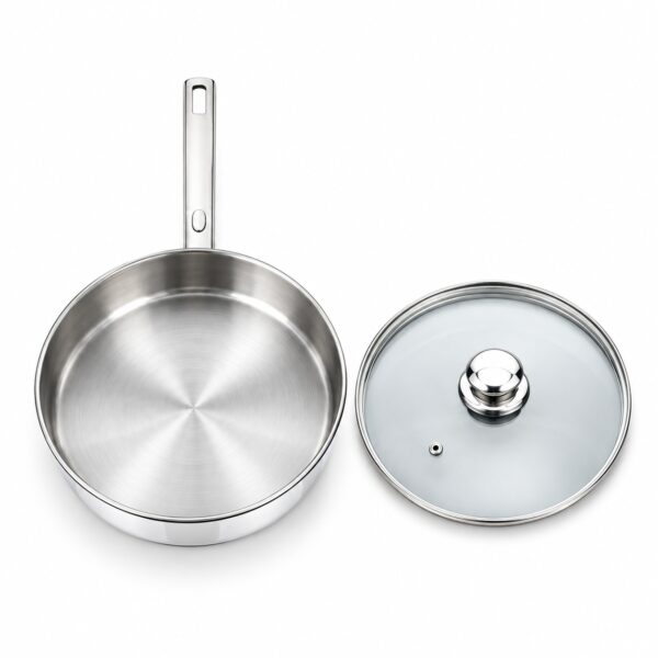 Lidded Metal Frying Pan