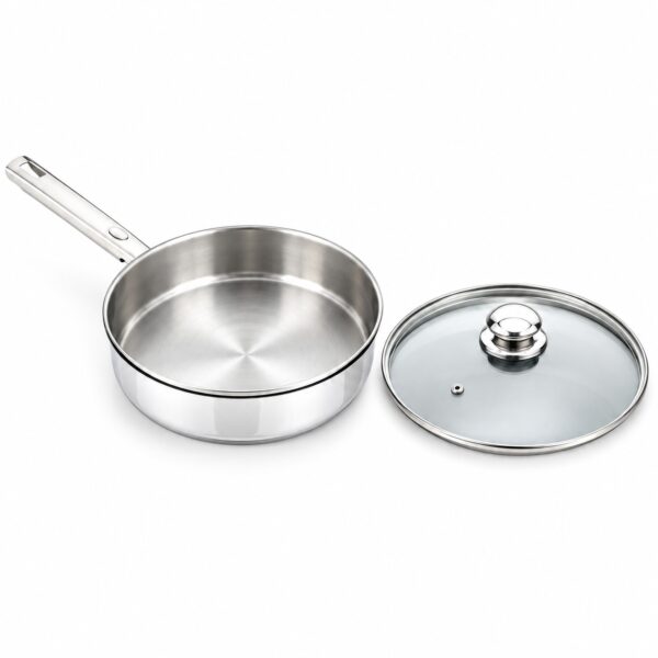 Lidded Metal Frying Pan