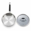 Lidded Metal Frying Pan with Glass Lid Wholesale
