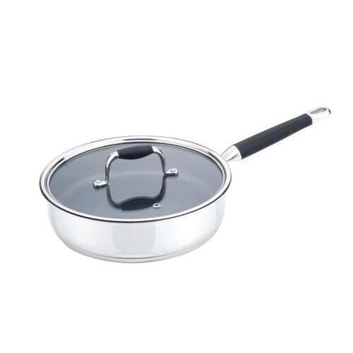 Lidded Metal Frying Pan with Glass Lid Wholesale