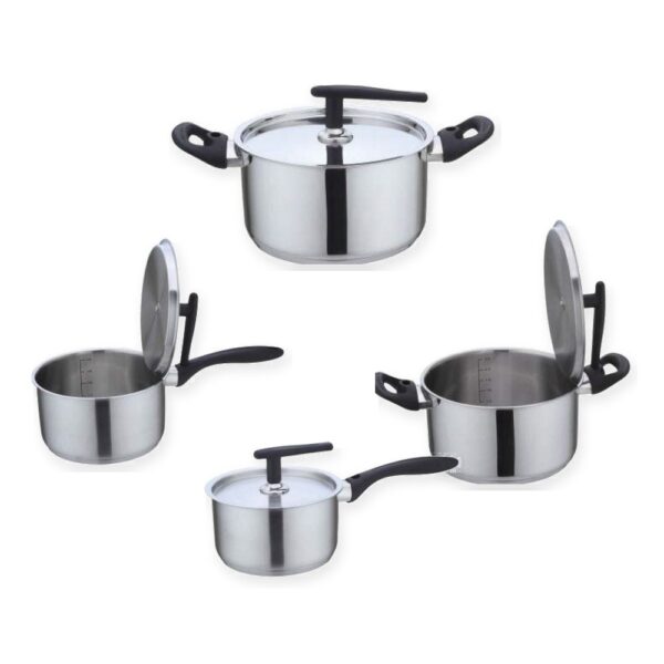 Metal Cookware Set with Standing Lids RW1011-8 Metal Cookware Set with Standing Lids RW1011-8