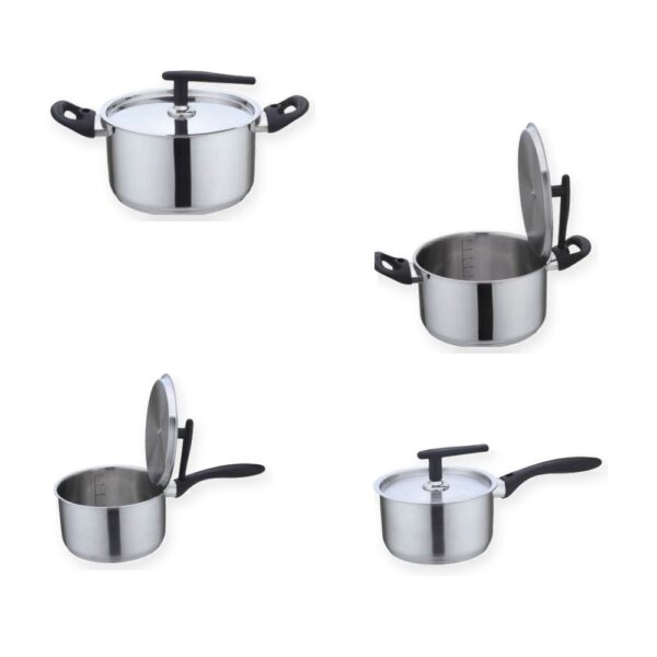 Metal Cookware Set with Standing Lids RW1011-8 Metal Cookware Set with Standing Lids RW1011-8