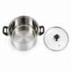 Polished Metal Stockpot with Glass Lid Wholesale Supply Polished Metal Stockpot with Glass Lid Wholesale Supply