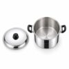 Polished Metal Stockpot with Lid
