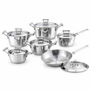 Cookware Sets 13 RW1212 12-Piece Polished Metal Cookware Set