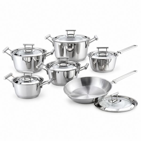RW1212 12-Piece Polished Metal Cookware Set RW1212 12-Piece Polished Metal Cookware Set