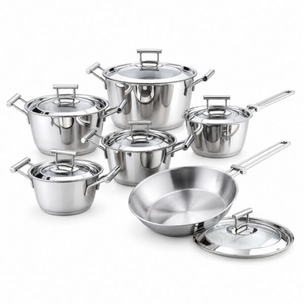 RW1212 12-Piece Polished Metal Cookware Set RW1212 12-Piece Polished Metal Cookware Set