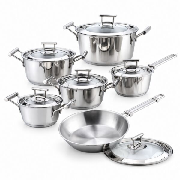 RW1212 12-Piece Polished Metal Cookware Set RW1212 12-Piece Polished Metal Cookware Set