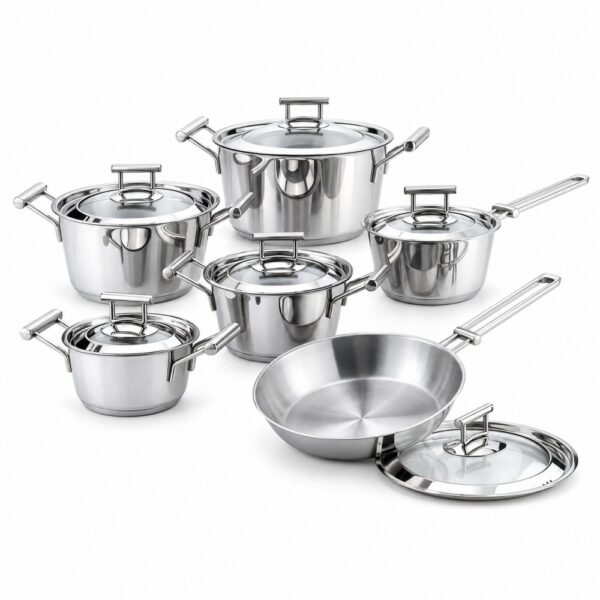 RW1212 12-Piece Polished Metal Cookware Set RW1212 12-Piece Polished Metal Cookware Set