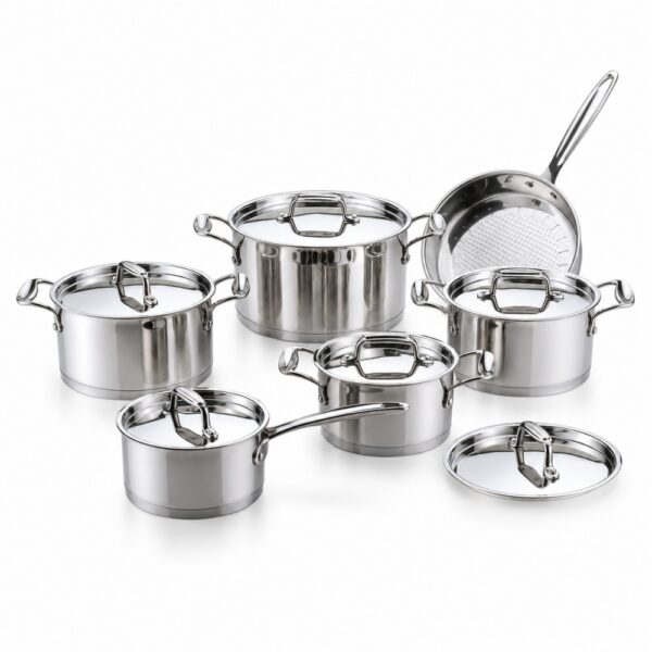 RW1256 12-Piece Polished Metal Cookware Set RW1256 12-Piece Polished Metal Cookware Set