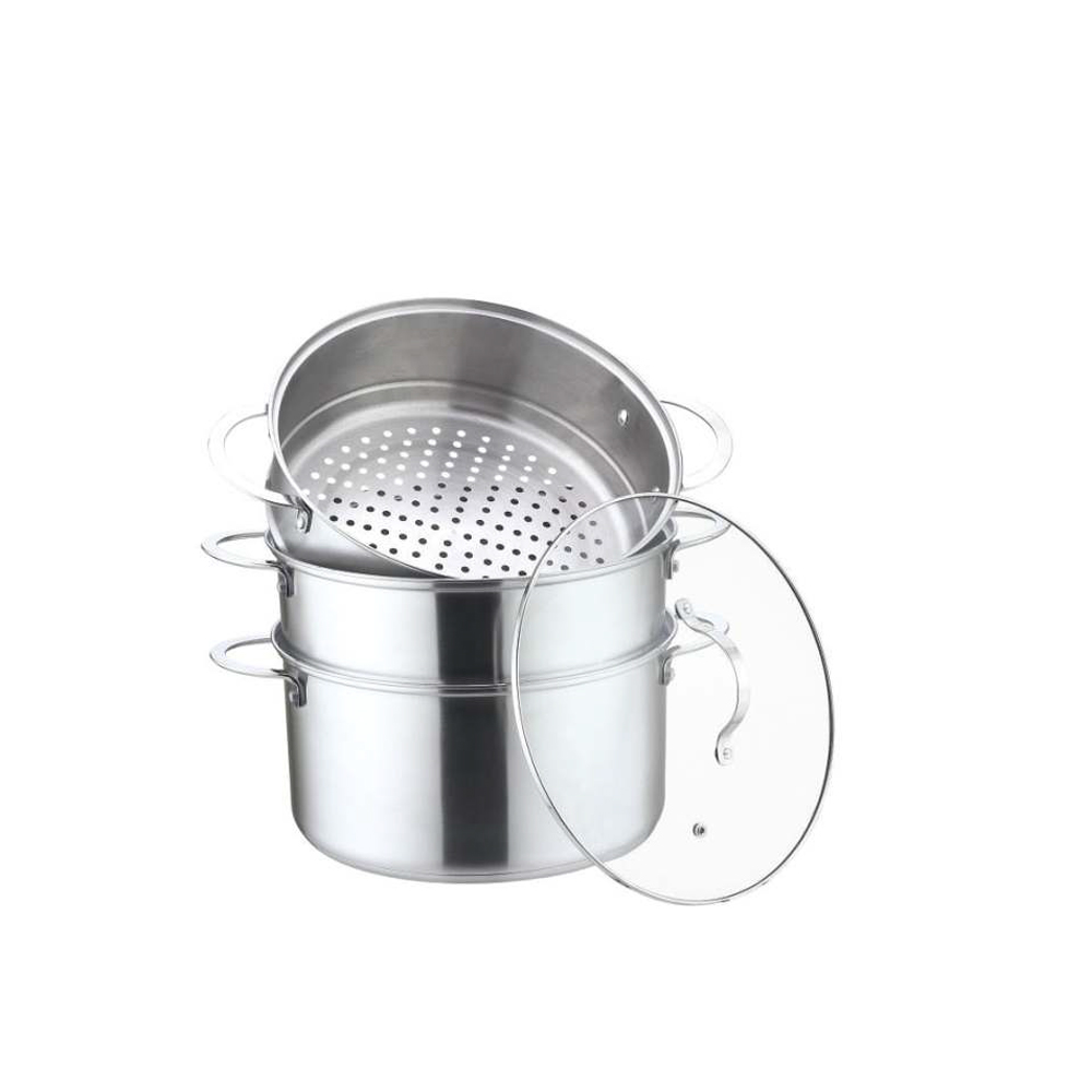 RWA056 4-Piece Metal Steamer Pot Set Wholesale Supplier