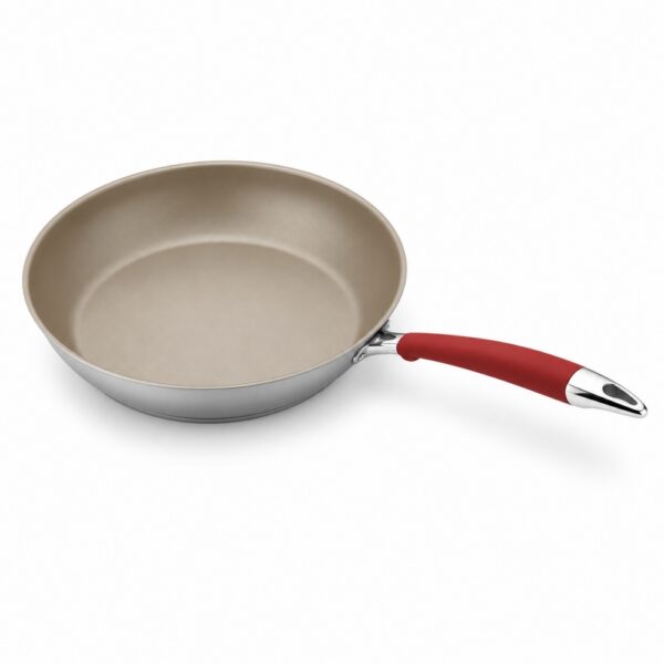RWFP027 Open Frypan with Red Handle for Wholesale Supply RWFP027 Open Frypan with Red Handle for Wholesale Supply