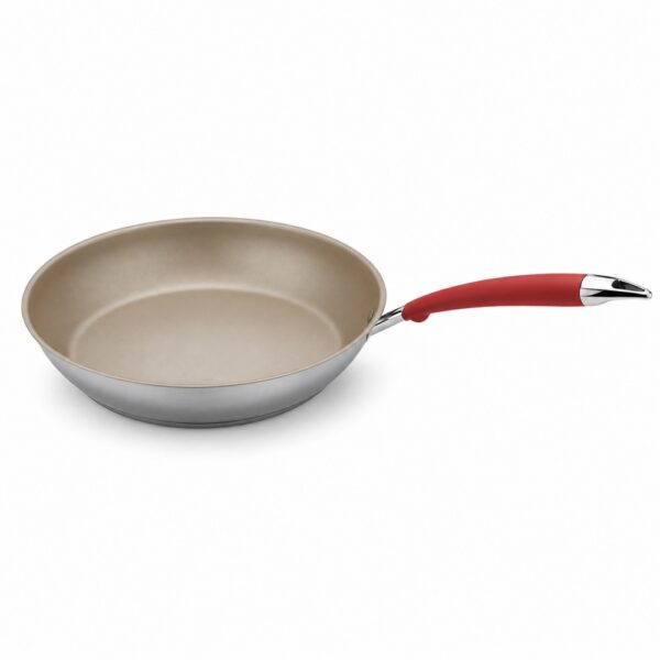 RWFP027 Open Frypan with Red Handle for Wholesale Supply RWFP027 Open Frypan with Red Handle for Wholesale Supply