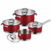 Red 8-Piece Cookware Set Red 8-Piece Cookware Set