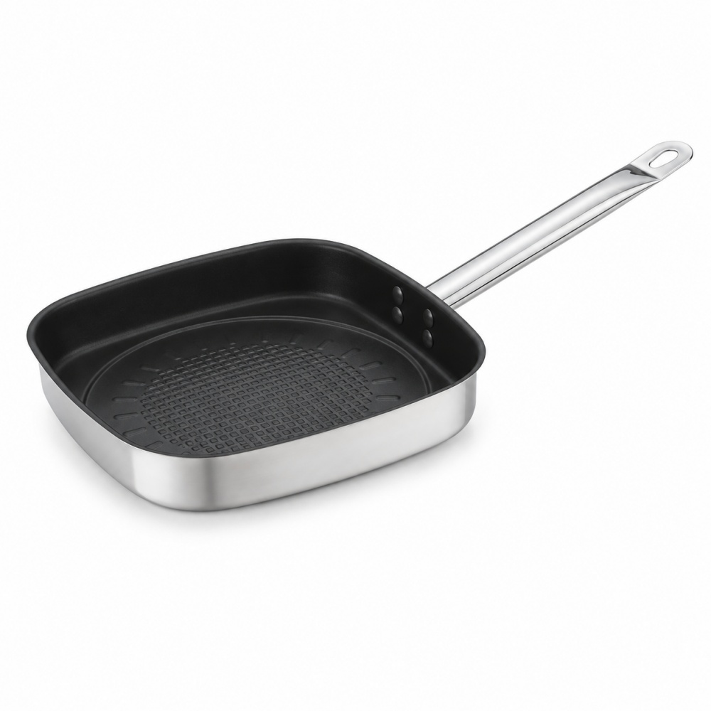 Square Frying Pan with Textured Interior
