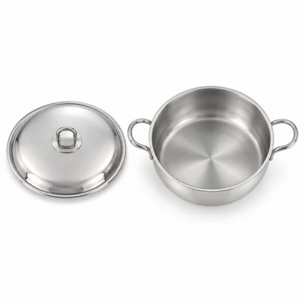 Wholesale 28 x 8.5 cm Metal Stewpot with Glass Lid & Handles Wholesale 28 x 8.5 cm Metal Stewpot with Glass Lid & Handles