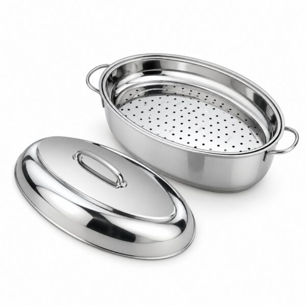Wholesale 4-Piece Oval Roaster Set with Insert and Rack