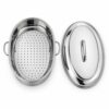 Wholesale 4-Piece Oval Roaster Set with Insert and Rack