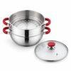 Wholesale 4-Piece Steamer Pot Set with Glass Lid, 24–30 cm
