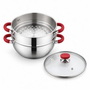 Wholesale 4-Piece Steamer Pot Set with Glass Lid, 24–30 cm