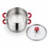 Wholesale 4-Piece Steamer Pot Set with Glass Lid, 24–30 cm