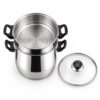 Wholesale Couscous Pot with Steamer Insert and Clear Lid Wholesale Couscous Pot with Steamer Insert and Clear Lid