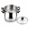 Wholesale Couscous Pot with Steamer Insert and Clear Lid Wholesale Couscous Pot with Steamer Insert and Clear Lid
