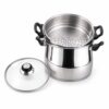 Wholesale Couscous Pot with Steamer Insert and Clear Lid Wholesale Couscous Pot with Steamer Insert and Clear Lid