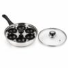Wholesale Six-Cup Egg Poacher Frying Pan with Clear Lid Wholesale Six-Cup Egg Poacher Frying Pan with Clear Lid