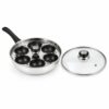 Wholesale Six-Cup Egg Poacher Frying Pan with Clear Lid Wholesale Six-Cup Egg Poacher Frying Pan with Clear Lid