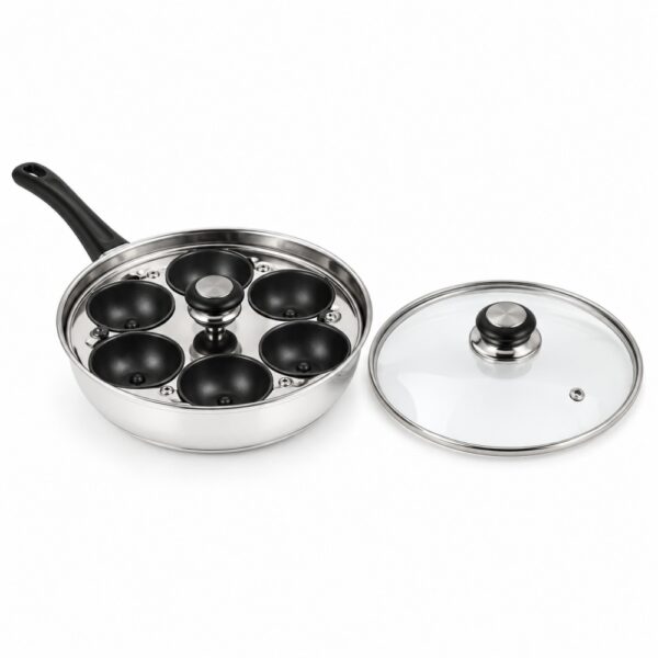 Wholesale Six-Cup Egg Poacher Frying Pan with Clear Lid Wholesale Six-Cup Egg Poacher Frying Pan with Clear Lid