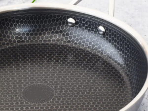 Hybrid Cell Honeycomb Bottom Stainless Steel Frying Pan