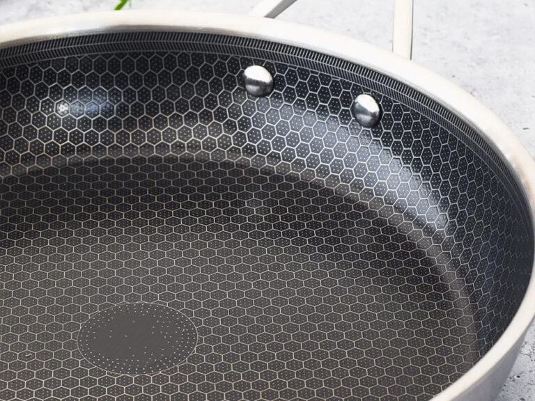 Hybrid Cell Honeycomb Bottom Stainless Steel Frying Pan